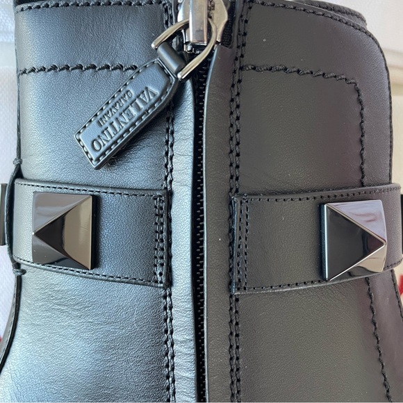 Valentino Garavani Rockstud Roman Biker Combat Boots Size EU 40 / US 10 NWT - Picture 11 of 14